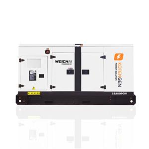 Grupo electrógeno diésel silencioso Weichai de 150 kVA