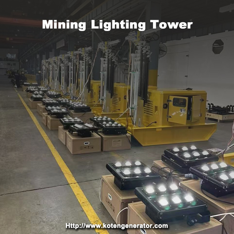 Turn de iluminat mobil pentru minerit