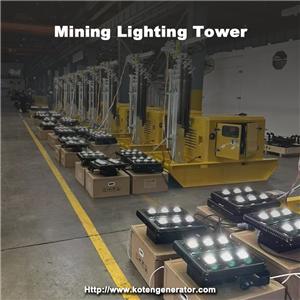 Torre de iluminación móvil para minería