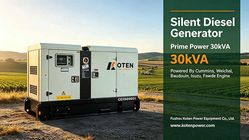 30kva soundproof diesel generator
