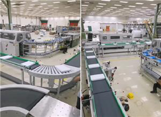 Automatic paper cutting and ream packing machine production line