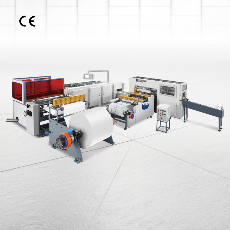 Máquina automática de corte de papel A4 e embalagem de resmas