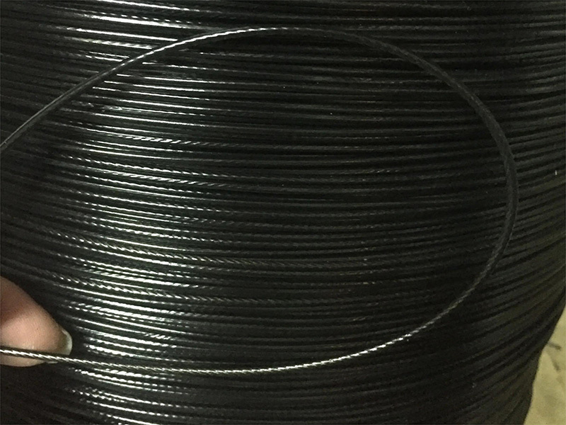 PVC المرحلة شنقا حبل أسلاك الفولاذ