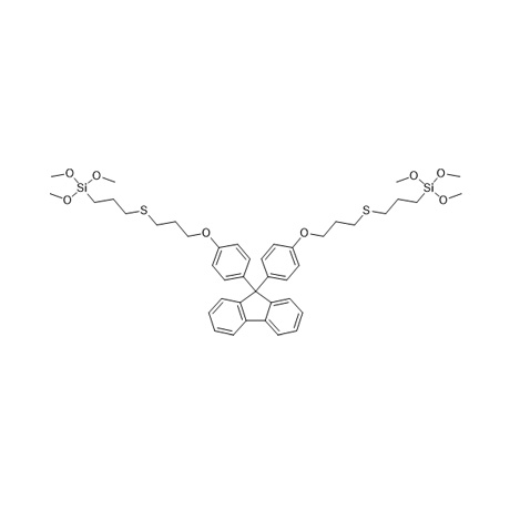 9,9-Бис[4-[3-[[3-(триметоксисилил)пропил]тио]пропокси]фенил]-9H-флуорен