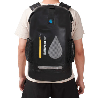 Roll-top Waterproof Backpack With 2L Dry Bag Attached