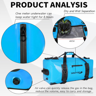 Waterproof Outdoor Travel Duffel Bag With Backpack Feature 2