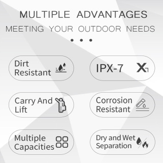 Waterproof Outdoor Travel Duffel Bag With Backpack Feature 2