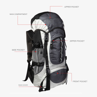 Women's And Men's Hiking Backpack/Waterproof Camping Essential Bag With Rain Cover