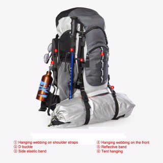 Women's And Men's Hiking Backpack/Waterproof Camping Essential Bag With Rain Cover