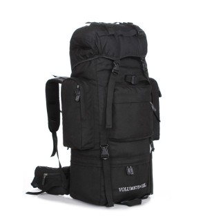 Custom Outdoor Waterproof Hiking Outdoor Bag Black Backpack