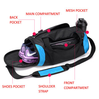 Packable Travel Duffel Comes Folded Inside A Versatile Drawstring Utility Pouch