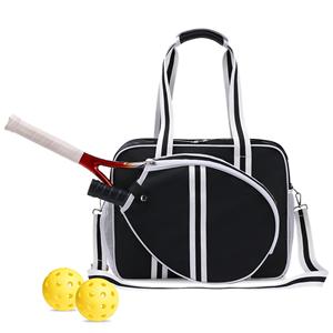 Pickleball Bag, Pickleball Paddle Shoulder Bag, Pickleball Tote Bag with Zipper & Adjustable Shoulder Strap for Pickleball Racquet