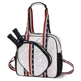 Pickleball Bag, Pickleball Paddle Shoulder Bag, Pickleball Tote Bag with Zipper & Adjustable Shoulder Strap for Pickleball Racquet