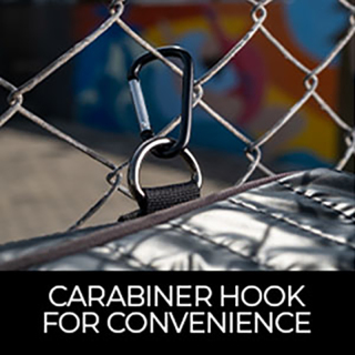 Pickleball Backpack W/Detachable Pickleball Paddle Cover, Water Bottle Holder, Adjustable Shoulder Straps, Soft handles, & 2 Hanging Carabiner Clips