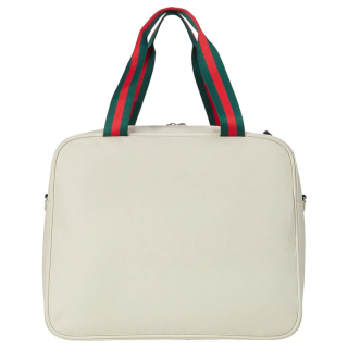 White PU Crossbody Pickleball Bag Women Pickleball Tote Bag Pickleball Paddle Shoulder Bag with Water Bottle Holder, Pickleball Gift Idea