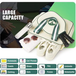 Pickleball Paddle Bag, Pickleball Tote Bags For Women, Crossbody Portable Pickle Ball Bag For Men, Pickleball Sling Bag