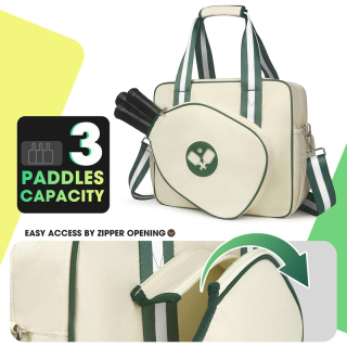 Pickleball Paddle Bag, Pickleball Tote Bags For Women, Crossbody Portable Pickle Ball Bag For Men, Pickleball Sling Bag