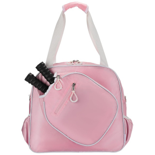 Large Pickleball Tote Bag with Zipper &Removable Shoulder Strap, for 8 Paddles & Clothing