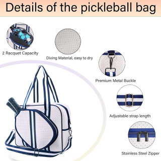Cute Pickleball Bags for Women and Men,Pickle Ball Bag Tote for Women,Pickleball Sling Bag for Women