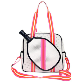 Crossbody Pickleball Bag Tote, Neoprene Pickleball Bags for Women and Men, Adjustable Pickleball Shoulder Bag