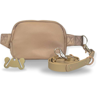 Hands Free Leash and Belt Bag | Black Belt Bag Leash