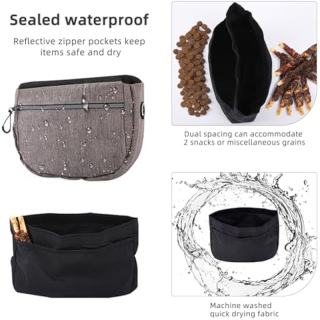 Dog Leash Waist Leash Bungee Retractable for Medium and Large Dogs, with Reflective Stitches for Walking, Jogging and Running