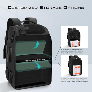 Fishing Tackle Backpack with Rod Holders 4 Tackle Boxes,40L Fishing Bag Storage Fishing Gear and Equipment