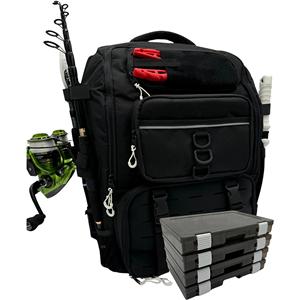 Fishing Tackle Backpack With Rod Holders, 40L Tackle Bag With Cooler, Fishing Bag, Fishing Tackle Backpack, Fishing Tackle Box Backpack