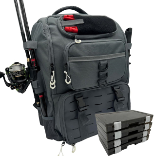 Fishing Tackle Backpack With Rod Holders, 40L Tackle Bag With Cooler, Fishing Bag, Fishing Tackle Backpack, Fishing Tackle Box Backpack