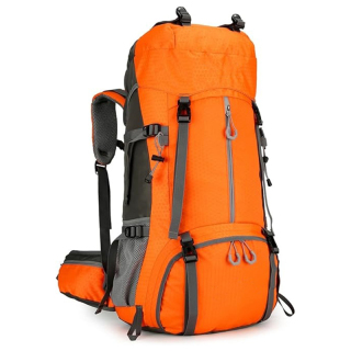 60L Hiking Backpack, Waterproof Camping Backpacking Backpack for Men Outdoor Traveling Climbing Daypack with Rain Cover (Black)