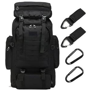 70L Waterproof Hiking Daypack Large Hiking Backpack, Hunting Camping Rucksack Backpack for Men Outdoor Sports Backpack (Desert camouflage)