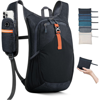 Small Hiking Backpack for Men Women Foldable Packable Back Pack Ultralight Hiking Daypack for Travel Camping Outdoor, Turquoise