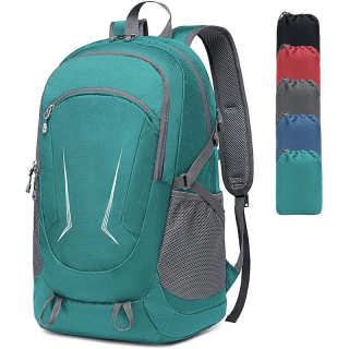 Ultra Lightweight Packable Backpack for Travel Camping, 45L Hiking Backpack Waterproof Foldable Daypack for Men Women Black