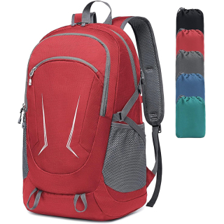 Ultra Lightweight Packable Backpack for Travel Camping, 45L Hiking Backpack Waterproof Foldable Daypack for Men Women Black