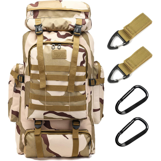 70L Hiking Backpack Men Large Waterproof Camping Backpack Lightweight Packable Backpacking Backpack Daypack Military Rucksack