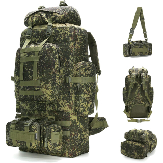 100L Camping Hiking Backpack Molle Rucksack Military Camping Backpacking Daypack