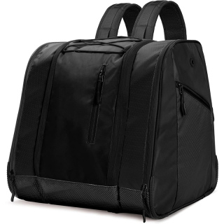 38L Ski Boot Bag, Air Travel Snowboard Boot Backpack with Waterproof Bottom for Ski Helmet, Goggles and Gloves