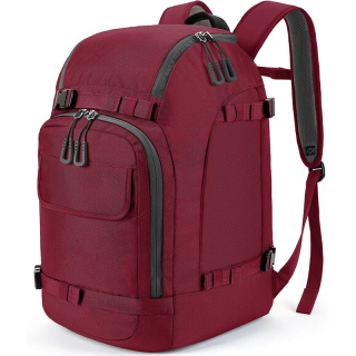 Ski Boot Bag, 50L Ski Boot Travel Backpack for Ski Helmet, Goggles, Gloves, Skis, Snowboard & Accessories