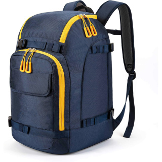 Ski Boot Bag, 50L Ski Boot Travel Backpack for Ski Helmet, Goggles, Gloves, Skis, Snowboard & Accessories