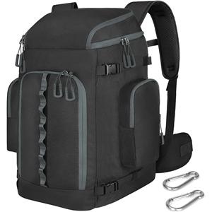 Ski Boot Bag, 65L Ski Boot Bag Backpack 1680D Nylon Waterproof Ski Bag for, Skis Snowboard & Accessories
