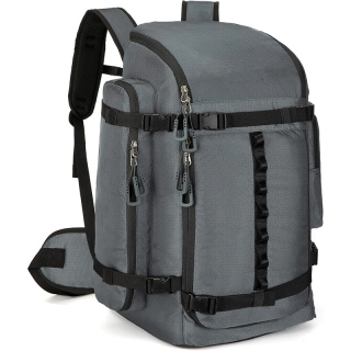 65L Ski Boot Bag,Large Duffle Travel Bag,1680D Nylon Waterproof Padded Ski Boot Bag Backpack For Women Men Kids