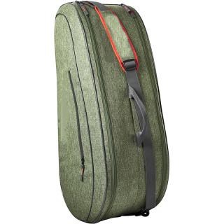 Tennis Racket Bag - Heather Green and Heather Grey
