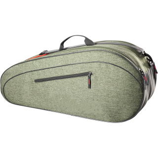 Tennis Racket Bag - Heather Green and Heather Grey