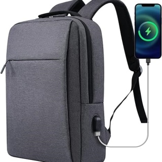 Business Slim Laptops Travel Backpacks with USB Charging Port, College Backpacks Computer Bag Gifts for Men and Women Fits Notebook
