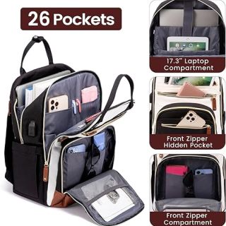 Laptop Backpack, Fits 17 Inch Laptop Bag, Fashion Travel Work Anti-theft Bag, Business Computer Waterproof Backpack Purse, University Backpacks