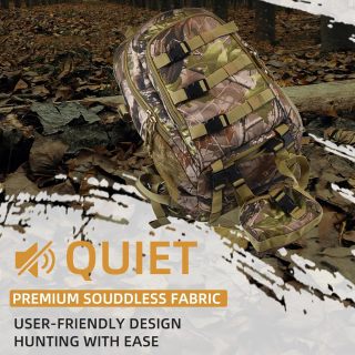 Hunting Backpack with Rifle Holder, Waterproof Hunting Back Pack for Men, Hiking Daypacks