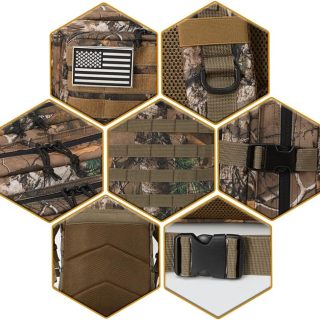 45L Military Tactical Backpack combat Molle Army Pack CCW 3 Day survival Bag Hiking Rucksack heavy duty backpack