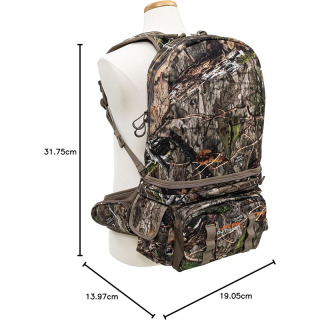 Охотничья камуфляжная поясная сумка с лямками, сумка на пояс с плечевыми ремнями для скалолазания, пешего туризма, кемпинга, бега, путешествий, камуфляж