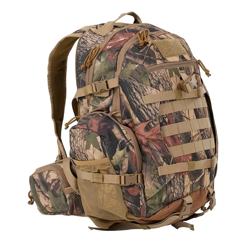 Hunting Backpack, 900D Camo Waterproof Hunting Pack for Men, 35L Large Molle Hunting Day Pack with Rifle Bow Gun Holder
