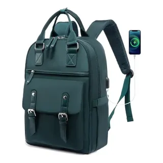 Laptop Backpack,Vintage Work Business Travel Backpack with USB Charging Port,Teacher Doctor Nurse Computer Bag Purse College Backpack,15.6 Inch